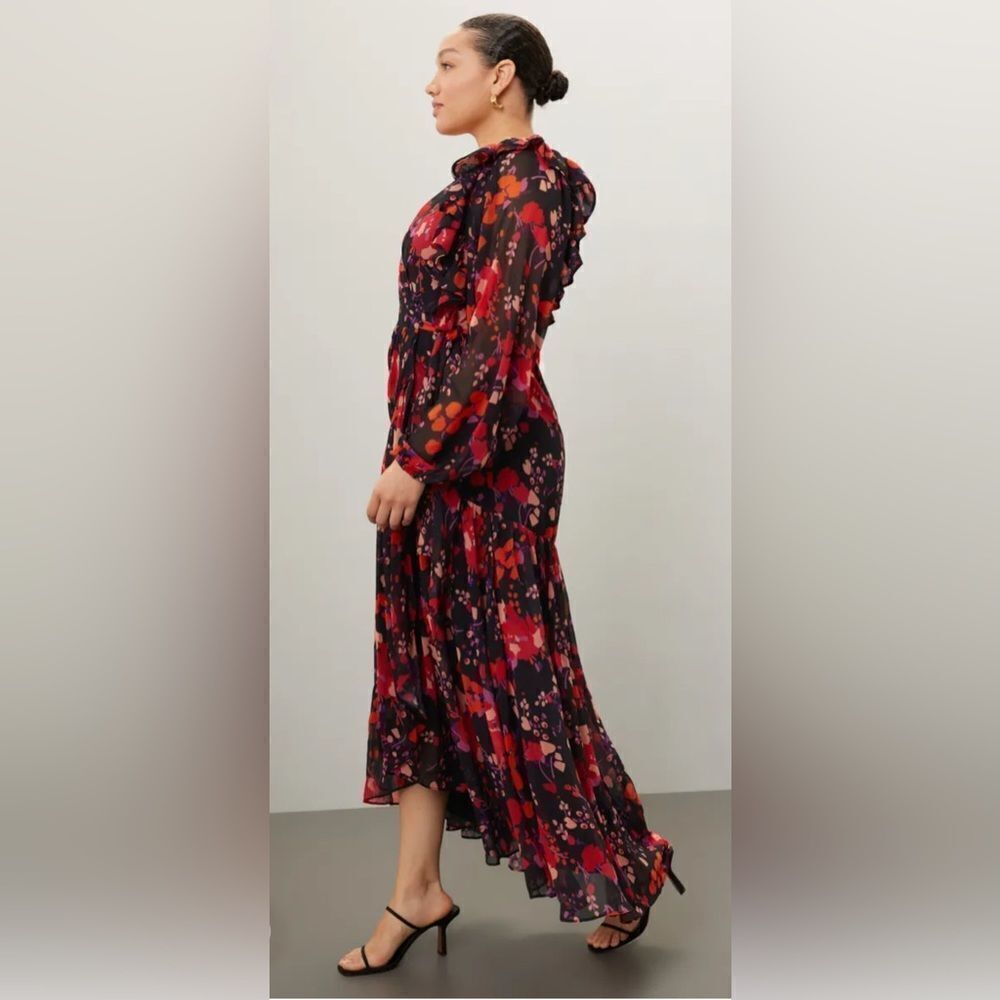 Slate & Willow Floral Midi Wrap Dress Size XL - Picture 2 of 10